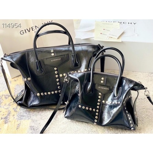 GIVENCHY Oryginalna skórzana torba na ramię A63188 czarna