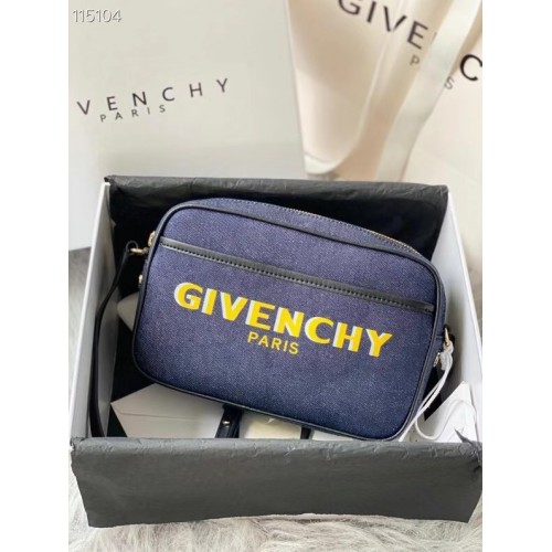 Torba na ramię GIVENCHY 1990 ciemnoniebieska
