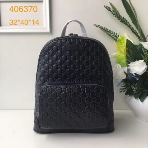 Plecak skórzany GUCCI GG Soho 406370 Czarny