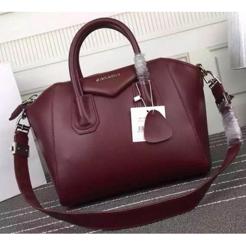 Torebka Givenchy Antigona ze skóry cielęcej G66552 Burgund