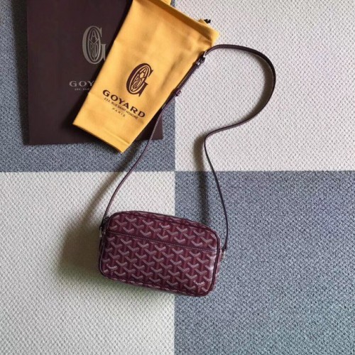 Torba na ramię Goyard ze skóry cielęcej 6788 w kolorze wina