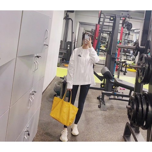 Torba typu tote Goyard ze skóry cielęcej 6783 żółta