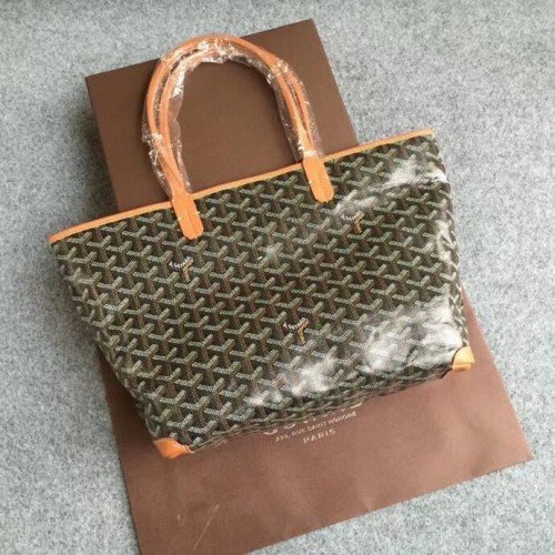 Torba typu tote Goyard ze skóry cielęcej 6788, brązowa