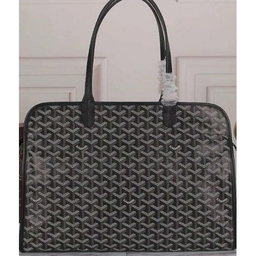 Torba typu tote Goyard ze skóry cielęcej G5896, czarna