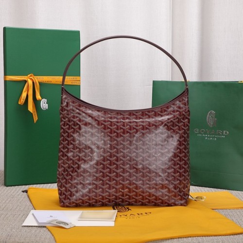 Torba typu hobo Goyard ze skóry cielęcej G9983 w kolorze wina