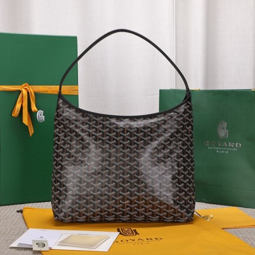 Torba typu hobo Goyard ze skóry cielęcej G9983 czarna