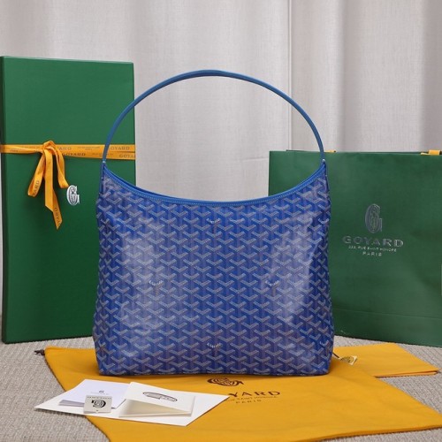 Torba typu hobo Goyard ze skóry cielęcej G9983 niebieska