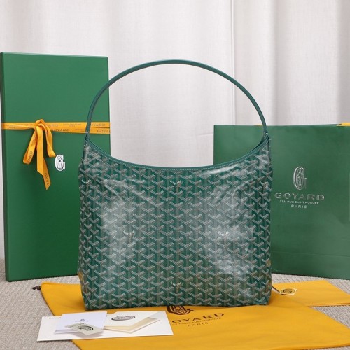 Torba typu hobo Goyard ze skóry cielęcej G9983 zielona