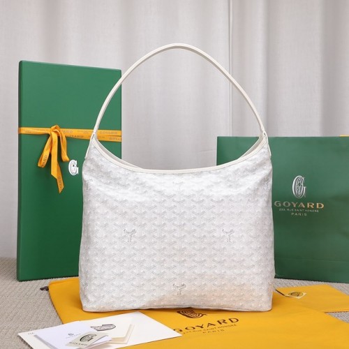 Torba typu hobo Goyard ze skóry cielęcej G9983 biała