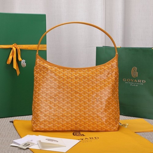 Torba typu hobo Goyard ze skóry cielęcej G9983 żółta