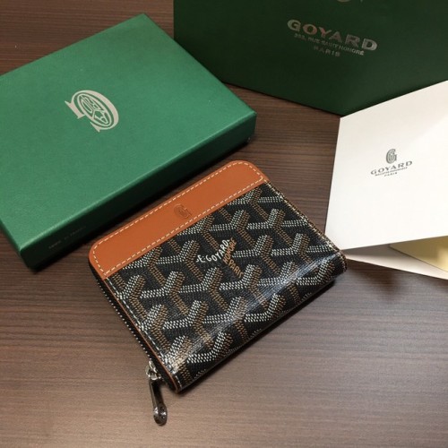 Etui na karty Goyard G9982 czarno-brązowe