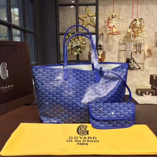 Torba typu tote Goyard Y Doodling ze skóry cielęcej 36987, niebieska