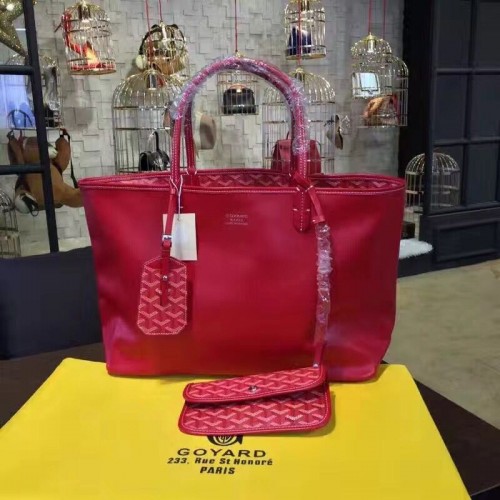 Torba typu tote Goyard Y Doodling ze skóry cielęcej 7901 w kolorze różowym