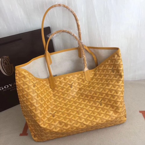Torba typu tote Goyard Y Doodling ze skóry cielęcej 7902 żółta