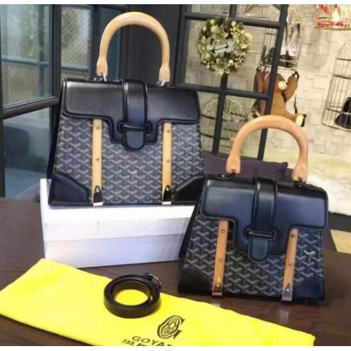 Torba typu tote Goyard Y Doodling ze skóry cielęcej 9956, czarna