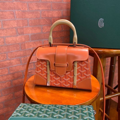 Torba materiałowa Goyard Mini Saigon 55632 Pomarańczowa