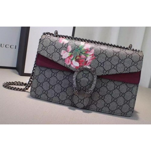 Gucci 400249 Rose Dionysus GG Supreme Canvas Bag Shoulder Bag