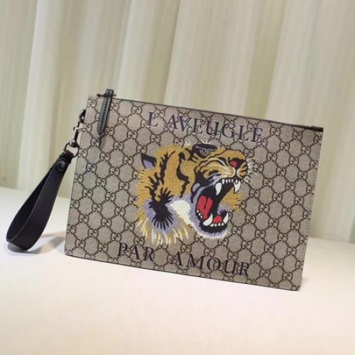 Torebka Gucci Angry Cat Print GG Supreme 473904 Tiger