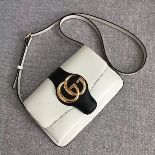 Mała torebka na ramię Gucci Arli 550129, biało-czarna