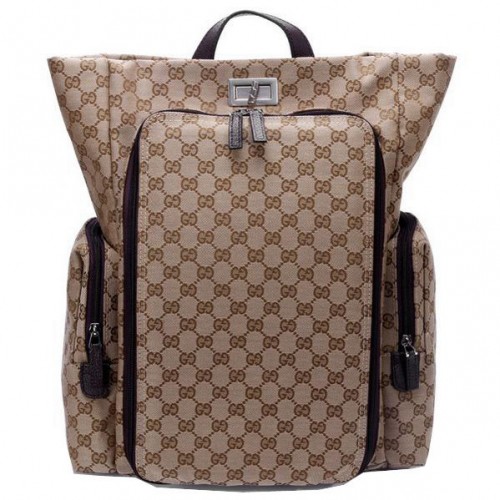 Plecak Gucci Canvas Diaper Bag 28551 Brązowy