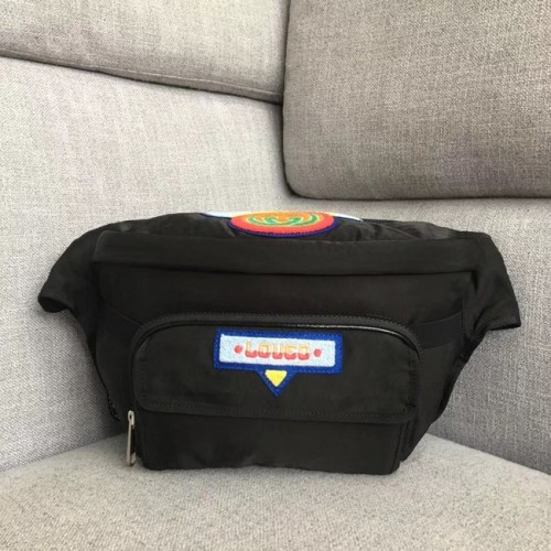 Torebka Gucci Nerka z naszywką Gucci z lat 80. 536842 czarna