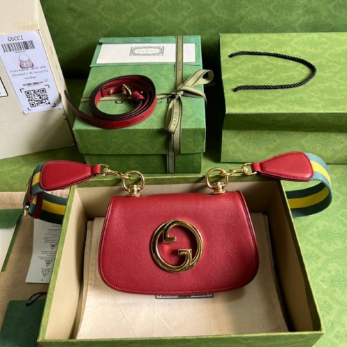 Mini torebka Gucci Blondie 698643 Burgundy