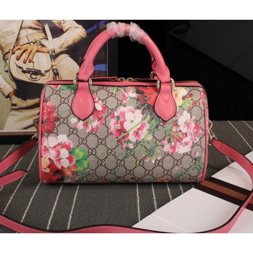 Torebka Gucci Blooms GG Supreme z uchwytem u góry 409529 w kolorze różowym