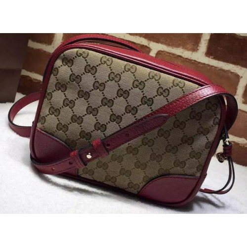 Gucci Bree Original GG Canvas mini Messenger Bag 387360 Burgundy