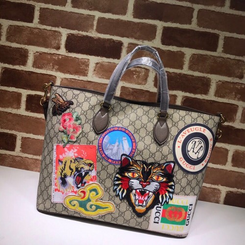 Torba płócienna Gucci 474085 brązowa