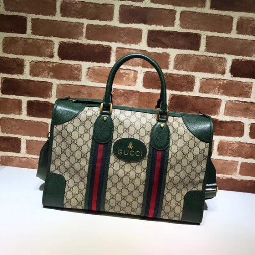 Torba podróżna Gucci Courrier Soft GG Supreme 459311 zielona