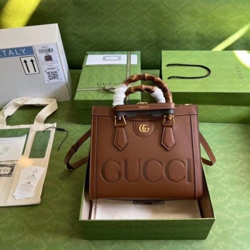 Mała torebka Gucci Diana A660195 Brązowa