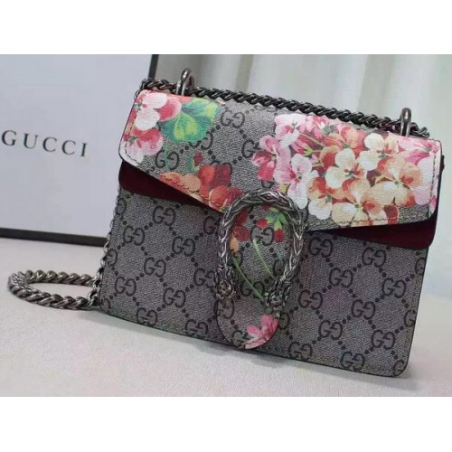 Gucci Dionysus Blooms mini torebka na ramię 421970 Burgundy