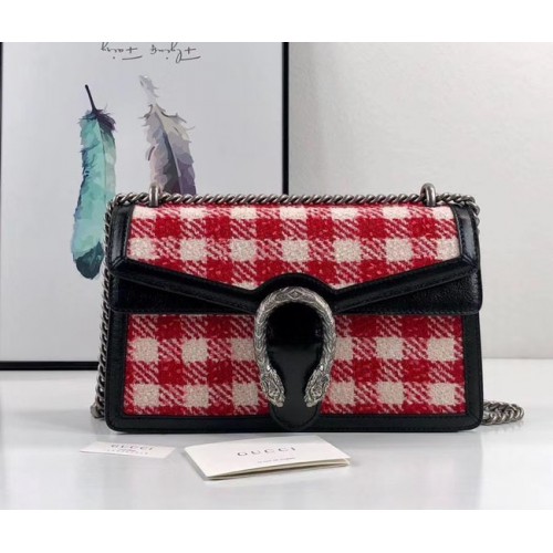 Gucci Dionysus GG Original tweedowa torba na ramię AS400249 czerwona