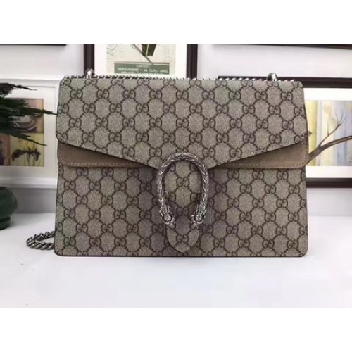 Torba na ramię Gucci Dionysus GG Supreme Canvas 403348 Khaki