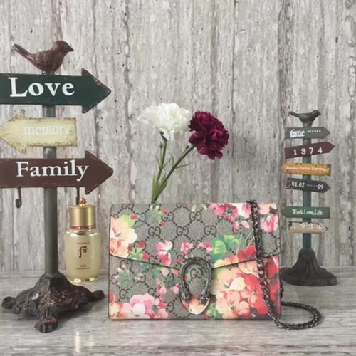 Torba na ramię Gucci Dionysus GG Supreme Canvas 409340 Brązowa