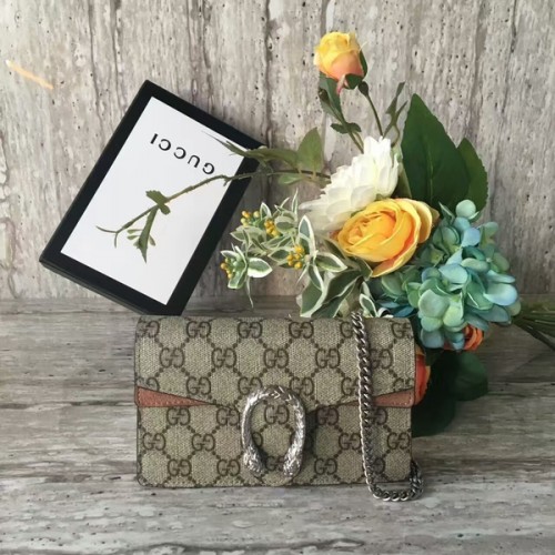 Gucci Dionysus GG Supreme Mini torebka na ramię 476432 Camel