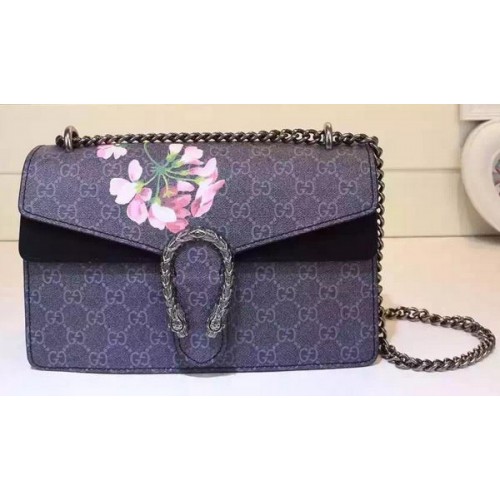 Torba na ramię Gucci Dionysus GG Supreme 400249 Niebieska