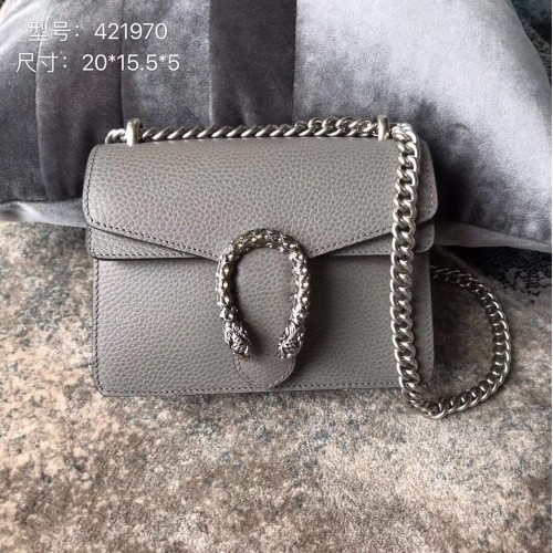 Gucci Dionysus Lichee Pattern Mini torebka na ramię 421970 szara
