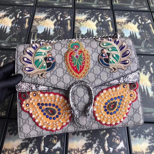 Gucci Dionysus średnia torebka na ramię 403348 szara