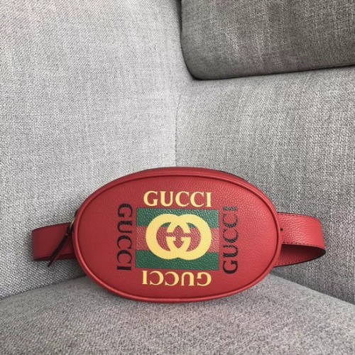 Torebka-nerka Gucci GG Calfskin Leather 476434 czerwona