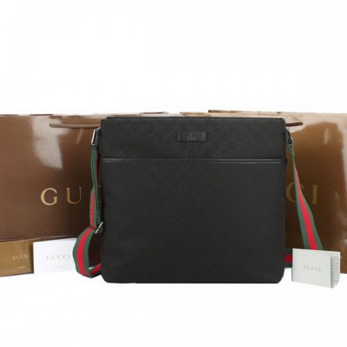 Torba listonoszka Gucci GG Canvas Medium 189751 Czarna