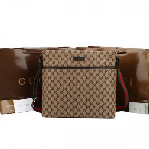 Torba listonoszka Gucci GG Canvas Medium 189751 Brown