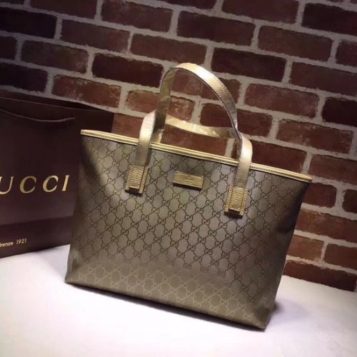 Torba Gucci GG Imprime Tote Bag 211137 w kolorze szampańskim i złotym