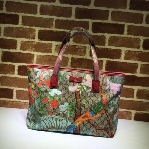 Torba Gucci GG Imprime Tote Bag 211137 czerwona