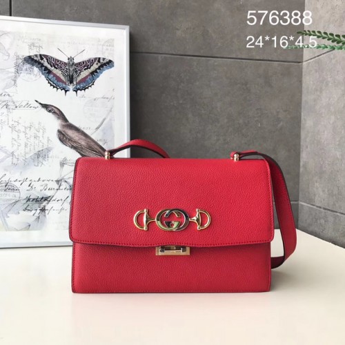 Torba na ramię Gucci GG Leather A576388 czerwona