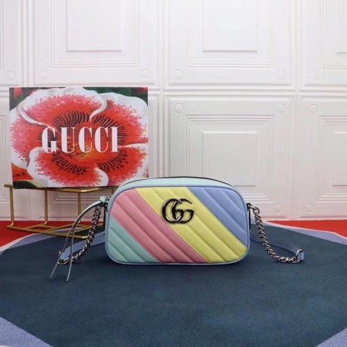 Torba na ramię Gucci GG Marmont Matelasse 447632 wielokolorowa