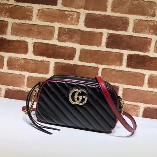Torba na ramię Gucci GG Marmont Matelasse A447632 Czarna