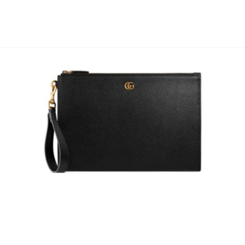 Torebka skórzana Gucci GG Marmont 475317 czarna