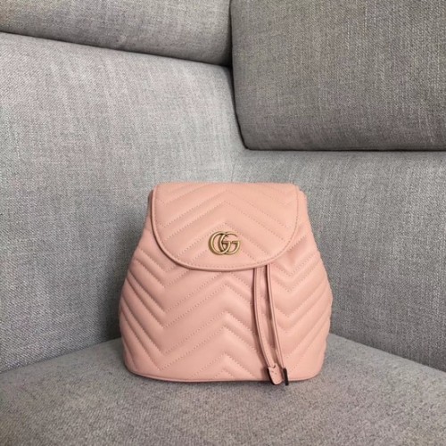 Gucci GG Marmont matelase backpack 528129 Pink