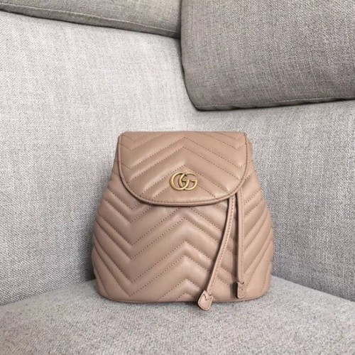 Gucci GG Marmont matelase backpack 528129 apricot